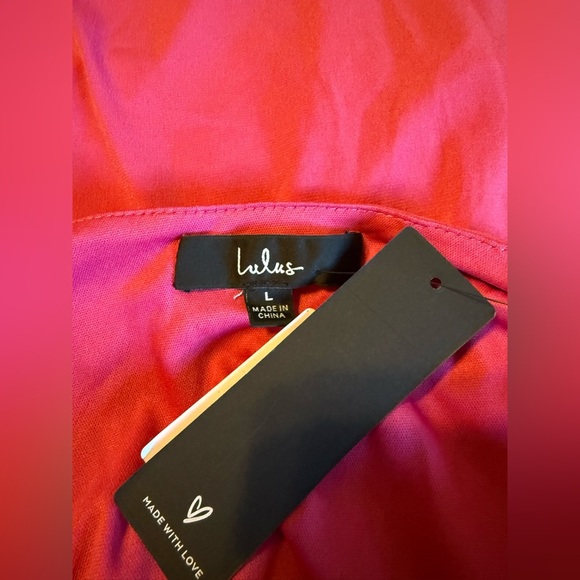 Lulus Sweet Flirt Pink Long Sleeve One-Shoulder Cutout Maxi Size Large Dress - Picture 7 of 7